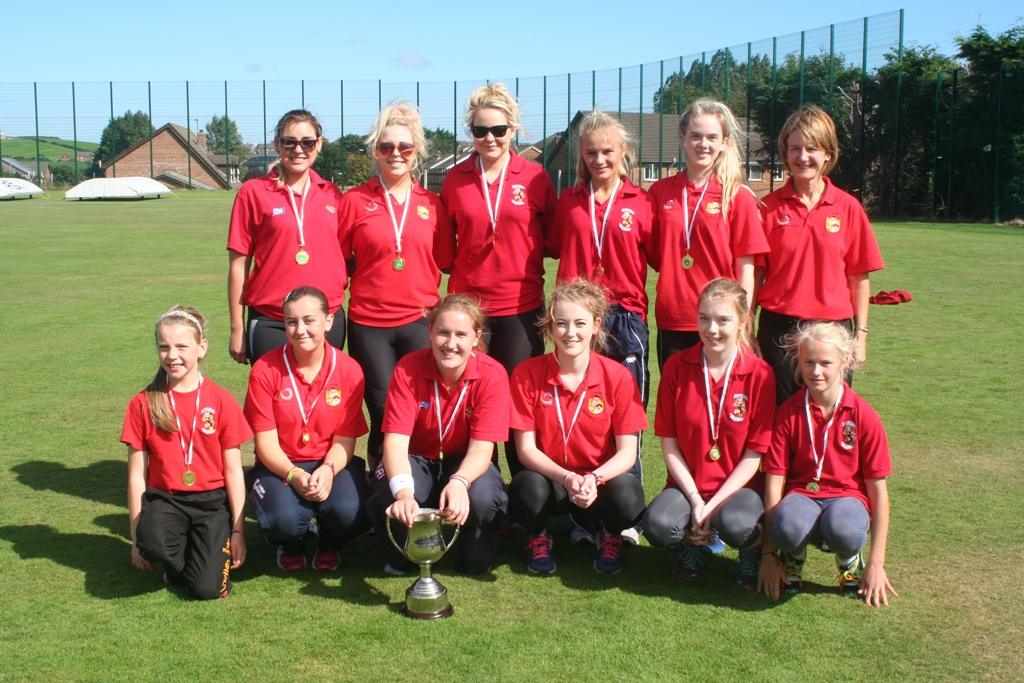 The victorious Lurgan Ladies Cricket team